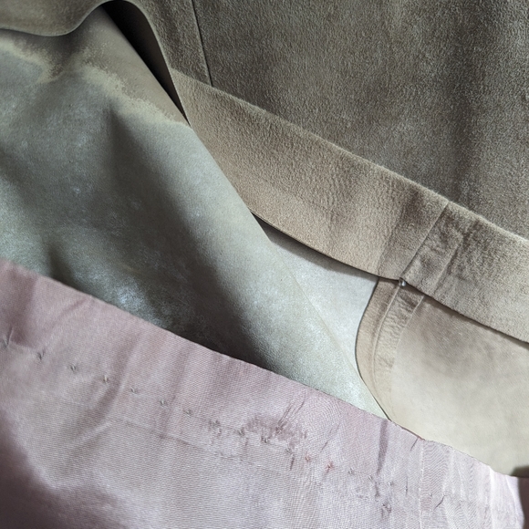 Vintage 100% Suede with Mink Collar 50's Ladies Jacket - Small - Picture 7 of 9